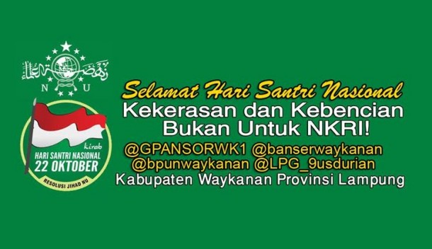 Nahdliyin Way Kanan dan Gusdurian Lampung ajak Publik Promosikan Perdamaian