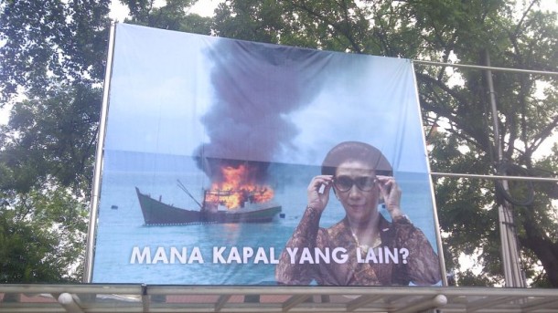 Satu Tahun Pemerintahan Jokowi-JK, Susi Pudjiastuti Tenggelamkan 103 Kapal