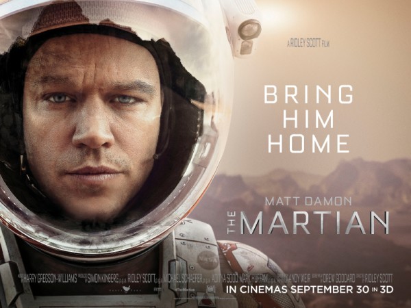 Film The Martian Kokoh di Puncak Box Office Bulan Ini