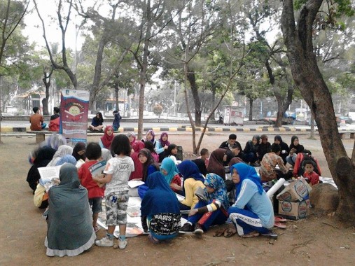 Taman Baca KAMMI STAIN Metro Lampung Ramai Dikunjungi