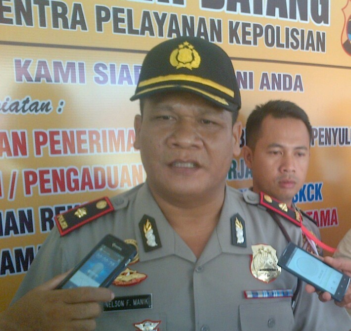Kapolsek Terbanggi Besar, Kompol Nelson F Manik. | Raeza/Jejamo.com