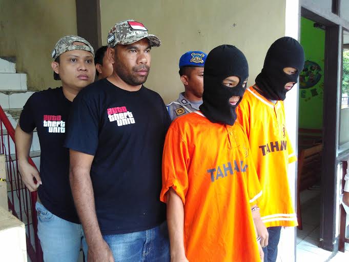 Tersangka spesialis curanmor Joni Iskandar (16) dan Soleh Fauzi (16) asal Lampung Timur. | Andi/Jejamo.com