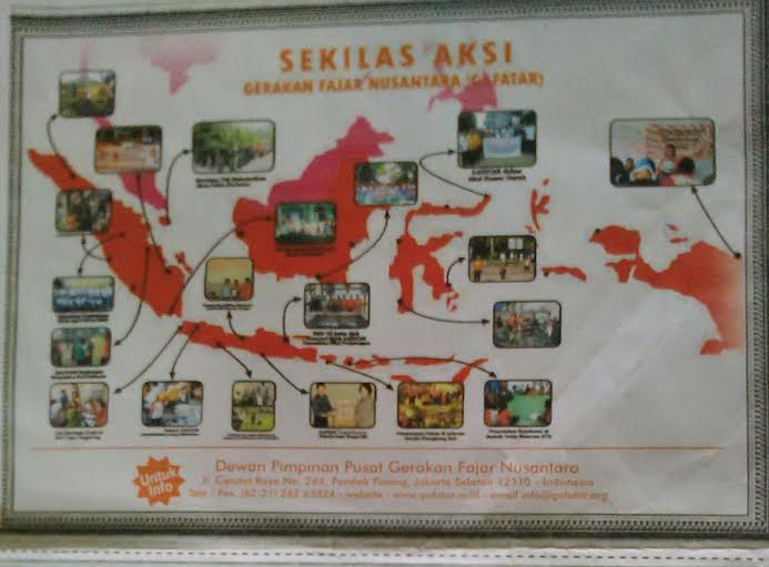 Salah satu dokumen Gafatar yang ditemukan Makodim 0411/Lampung Tengah (LT) di rumah kontrakan milik Asmeri (Almarhum), di Gunung Sugih Lampung Tengah. | Tyas Pambudi/Jejamo.com