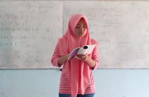 Pemain Film Ghandaru Hari Ini Pelajari Skenario di SMAN 1 Gadingrejo Lampung