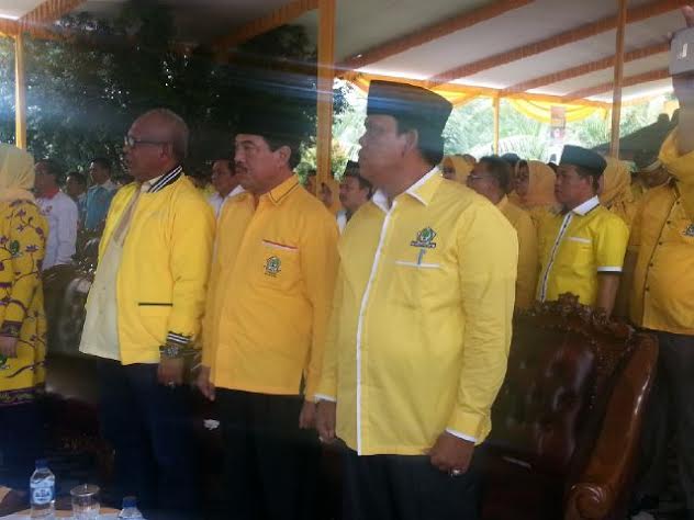 Azwarhadi terpilih secara aklamasi memimpin partai Golkar Kabupaten Lampung Timur. | Parman/Jejamo.com