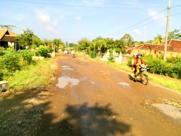 Jalan Penghubung Antar Kabupaten di Lampung Utara Butuh Perhatian