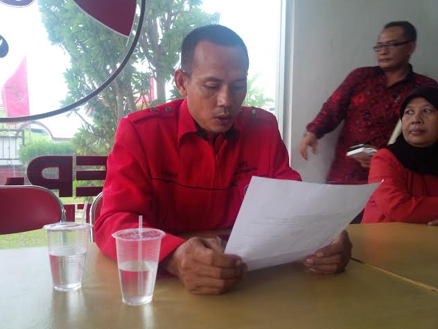 Ketua tim penjaringan PDI-P Pringsewu, Yunizar. | Nur Kholik/Jejamo.com 