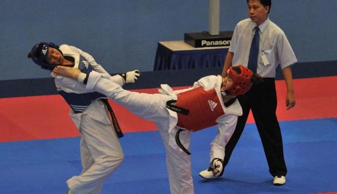 Tak Pasang Target di PON, Atlet Taekwondo Lampung Lakukan Try Out ke Piala DKI