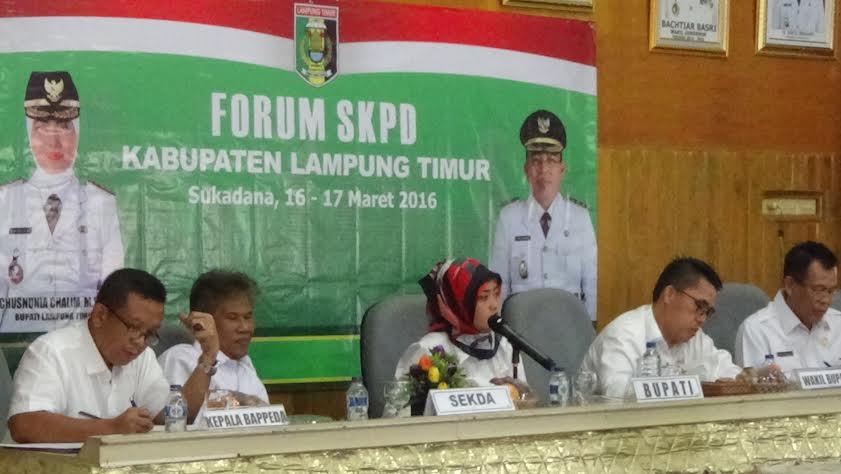 Pemkab Lampung Timur Gelar Rapat dengan SKPD