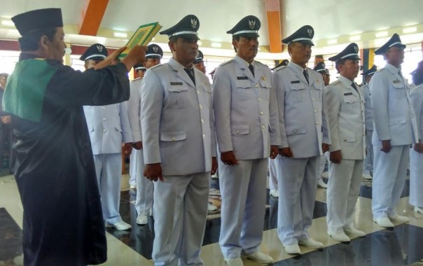 Sebanyak 68 Kepala Kampung Se-Lampung Tengah Diambil Sumpah