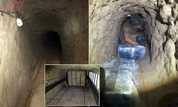Terowongan Narkoba di AS Simpan 2 Ton Kokain dan 7 Ton Ganja