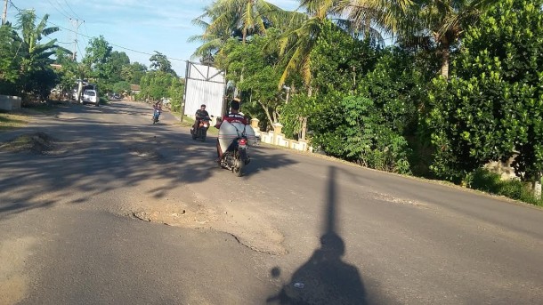 Jalan Wan Abdurrahman Bandar Lampung Makin Rusak Usai Sjachroedin Tak Lagi Gubernur