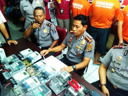 Tiga Pencuri KWH Meter di Sukarame Bandar Lampung Dibekuk Polisi
