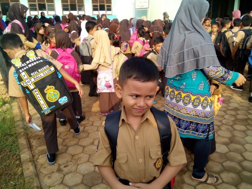 Suasana SD Tri Sukses, Natar, Lampung Selatan. | Adian Saputra/Jejamo.com