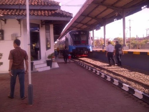 Jelang Lebaran, Penumpang Kereta Api Stasiun Kotabumi Lampung Utara Masih Sepi