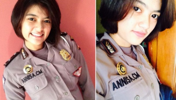 Inilah Bripda Annisa, Polwan Cantik dan Berprestasi dari Bandung