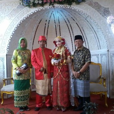 Wakil Bupati Tulangbawang Barat Fauzi Hasan Didaulat Beri Sambutan Resepsi Perkawinan