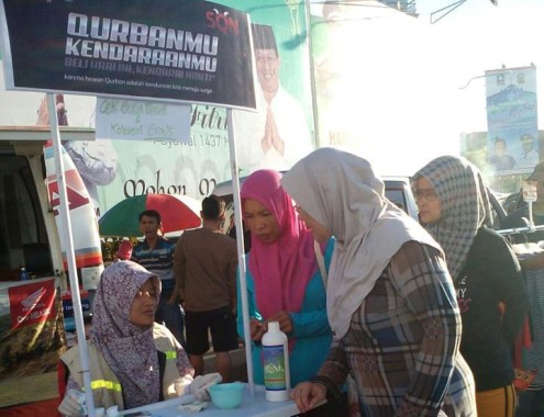 Sosialisasikan Kurban di Car Free Day, PKPU Lampung Gelar Prosmiling
