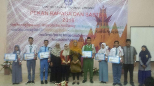 Juara Pidato Tingkat Provinsi, Siswa SMAN 2 Bandar Lampung Muhammad Auzan Maju ke Regional