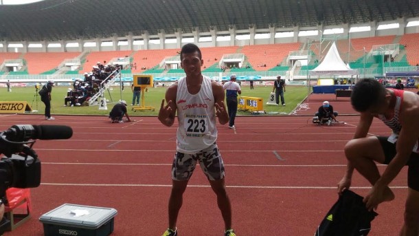 PON XIX Jawa Barat, Iwan Budianto Sumbang Medali Perak untuk Lampung dari Nomor Lari Gawang 400 Meter