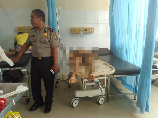 Jeri saat menjalani perawatan di RSUDAM Provinsi Lampung | Andi/jejamo.com