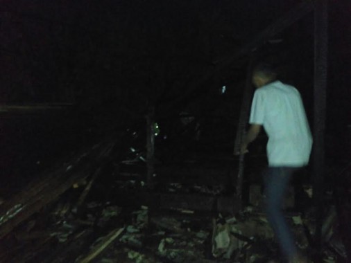 Panglong Kayu di Kedaton Bandar Lampung Ludes Dilalap Api