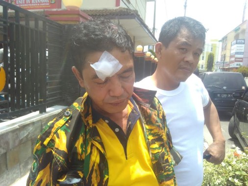 Komandan Satgas AMPG Jadi Korban Pemukulan di Kantor DPD Golkar Lampung