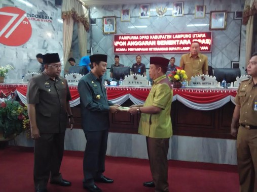 DPRD Lampung Utara Gelar Rapat Paripurna KUA-PPAS APBD 2017