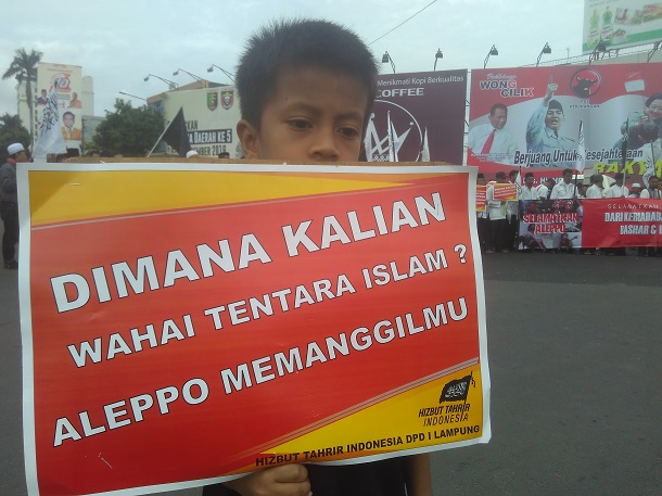 HTI Lampung Minta Warga Muslim dan Pemimpin Indonesia Peduli Suriah