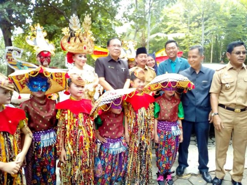 Wali Kota Bandar Lampung pada Festival Budaya di Unila. | Ist 