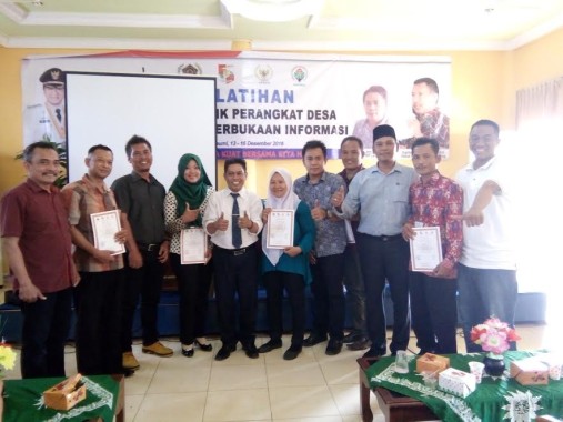 Pelatihan Jurnalistik Bagi Prangkat Desa di Lampung Utara Usai Digelar