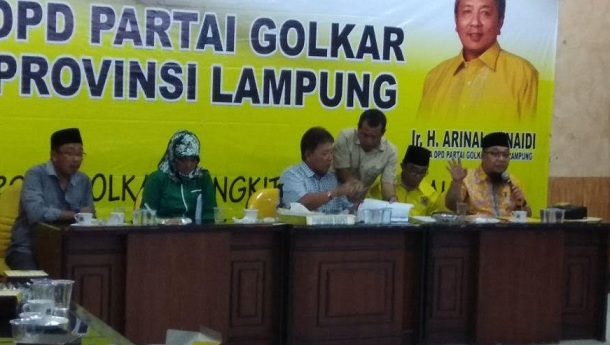 DPD I Golkar dan DPW PKB Lampung Gelar Rapat Bahas Teknis Pendaftaran Arinal-Chusnunia ke KPU