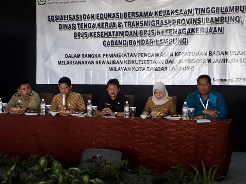 Gandeng Kejaksaan, BPJS Kesehatan Bandar Lampung Sosialisasi Kepatuhan untuk Badan Usaha