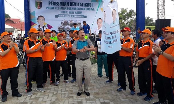 Gubernur Lampung Resmikan Revitalisasi PKOR Way Halim Bandar Lampung