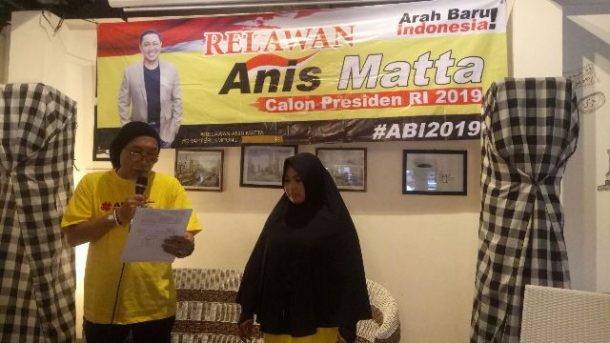 Relawan Anis Matta Lampung Dideklarasikan, Ini Isi Pidato Koordinator Tanzi Feriadi Ronie