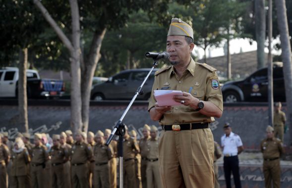 Pimpin Apel Mingguan, Staf Ahli Pemkab Lampung Selatan Ingatkan Pelayanan Prima Bagi Publik