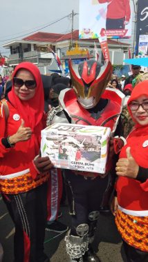 Relawan ACT Lampung Galang Dana Korban Gempa Lombok pada Kirab Obor Asian Games