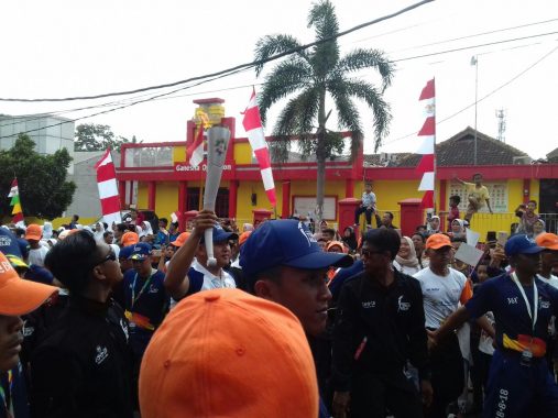 Warga Bandar Lampung Bahagia Bisa Lihat Obor Asian Games