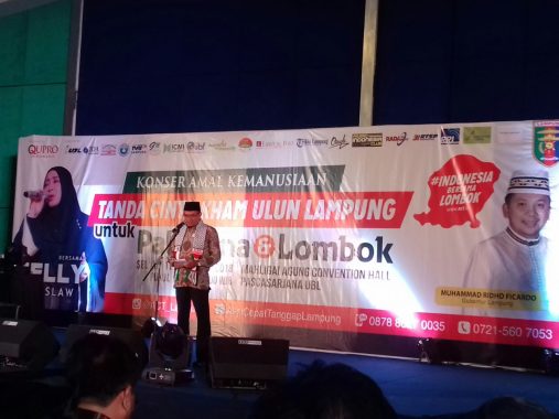 Konser Kemanusiaan Melly Goeslaw untuk Palestina-Lombok, Ini Sambutan Gubernur Lampung