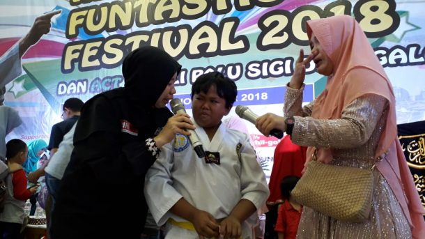 ACT Lampung Kumpulkan Rp62 Jutaan Donasi untuk Palu-Donggala Acara Al Karim Funtastic Festival 2018