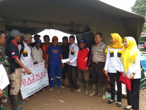 Baznas Tanggamus Sumbang Rp10 Juta Korban Banjir Pekon Umbar Kelumbayan