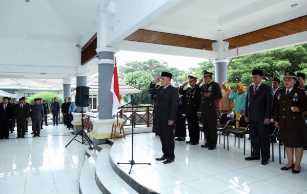 Pemkab Lampung Selatan Gelar Upacara Hari Pahlawan di Rumah Dinas, Ini Alasannya