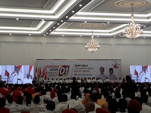 Rapat Kampanye di Lampung, Jokowi Sampaikan Pokok-Pokok Strategi Raih Kemenangan