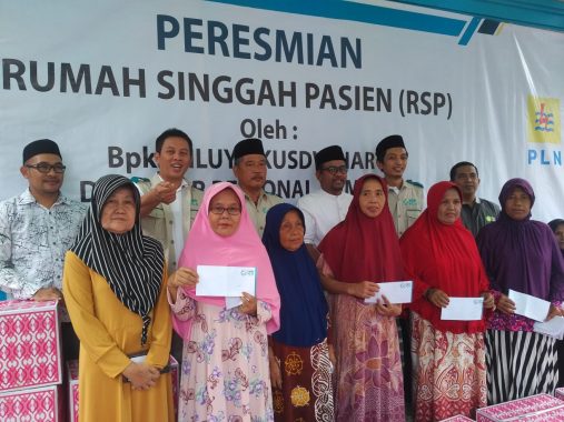 Direktur PLN Regional Sumatera Resmikan Rumah Singgah Pasien Inisiasi IZI-YBM PLN