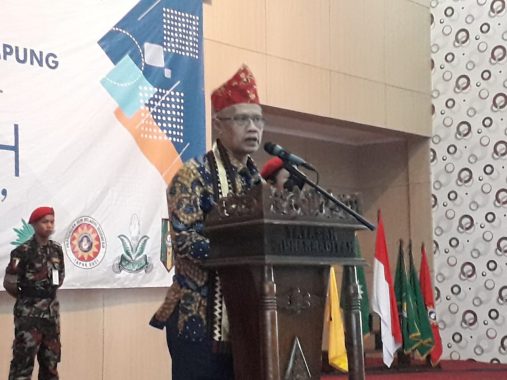 Milad Ke-106 Muhammadiyah di Lampung, Ketua Umum Muhammadiyah Haedar Nashir Ingin Bangun Rumah Sakit Unggulan