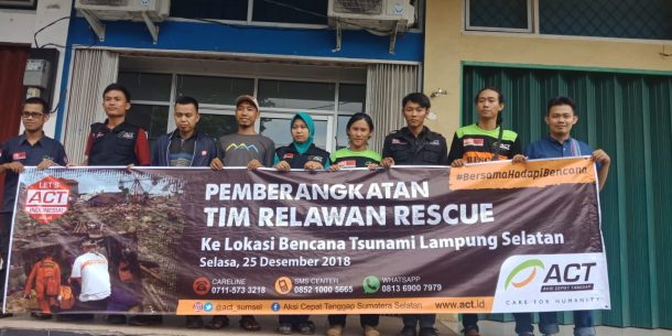 ACT-MRI Sumatera Barat Kirim Tim Bantu Korban Terdampak Tsunami di Lampung Selatan