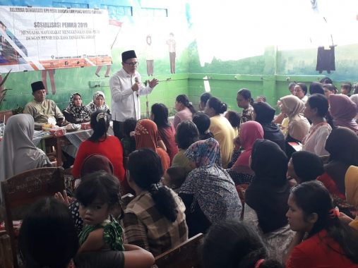 Warga Gudang Lelang Antusias Ikuti Sosialisasi Pemilu KPU Bandar Lampung