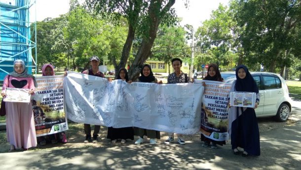 Setahun Great Return March, ACT Lampung Gelar Aksi di 10 Lokasi
