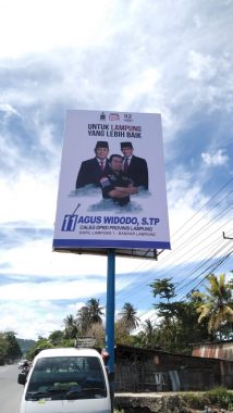 Mencengangkan! Caleg Ganteng Usungan PKS untuk DPRD Lampung Dapil Bandar Lampung Agus Widodo 11 Pasang Baliho 