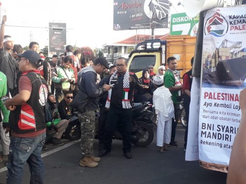 MRI Plus Puluhan Ormas di Bandar Lampung Aksi Kemanusiaan Palestina